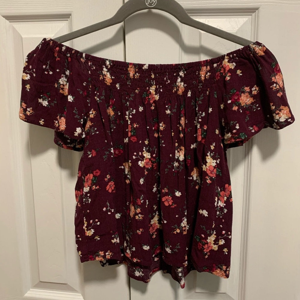 Off the shoulder floral top